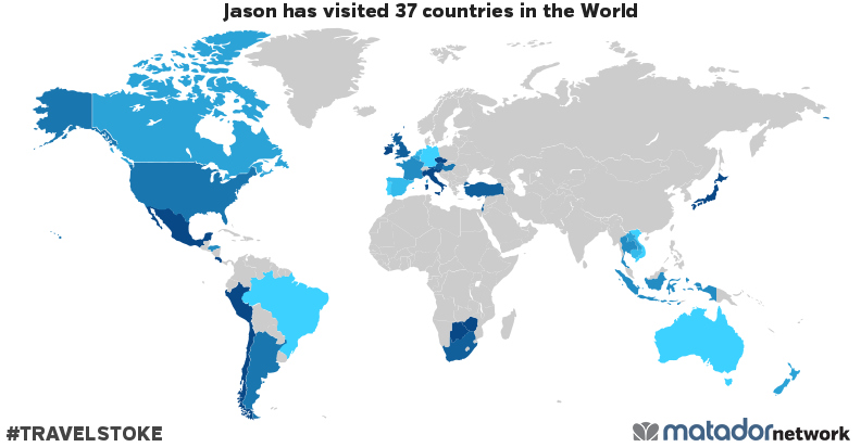 Jason’s Travel Map